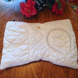 Kate Spade Coquette Quilted Puffer Bow Oversized Clutch